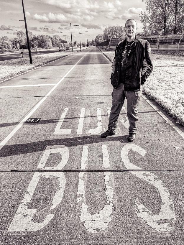 Paul, youth worker, where the bus hit him (for Onderweg Magazine)