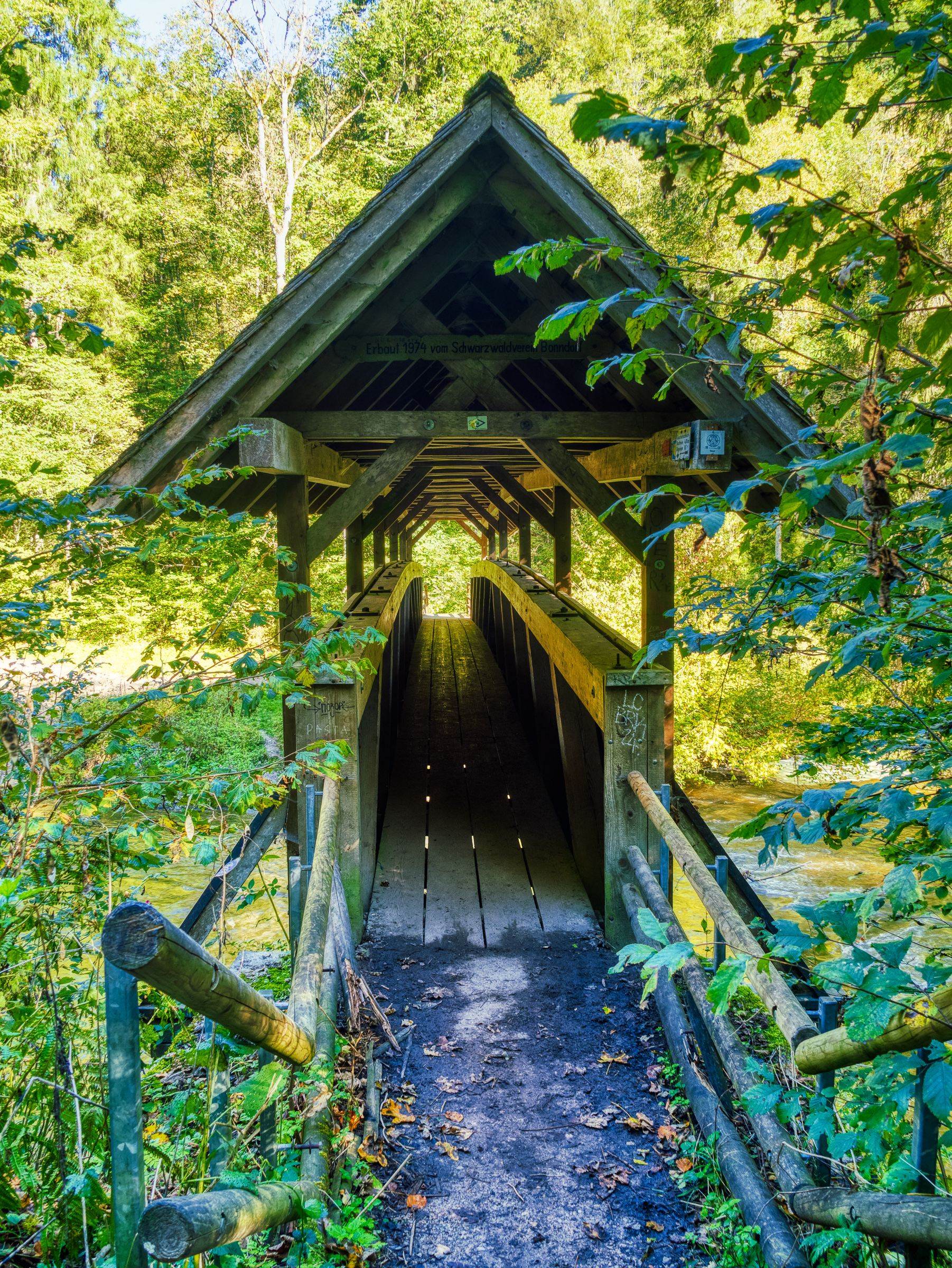 Kanadiersteg (wooden bridge over the Wutach river)